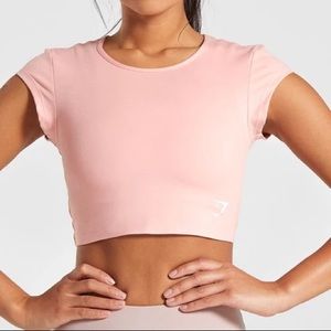 Gym shark Dreamy Cap Sleeve Crop Top NWT